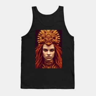 Ancient Red Haired Woman with Gold - best selling Tank Top